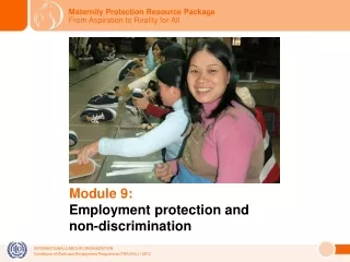 Module 9: Employment protection and non-discrimination