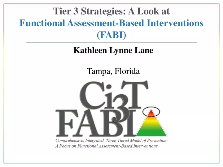 tier 3 strategies a look at functional assessment based interventions fabi
