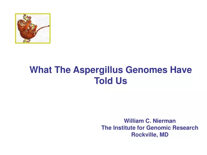 what the aspergillus genomes have told us