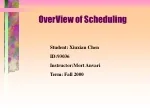 OverView of Scheduling - slide 1