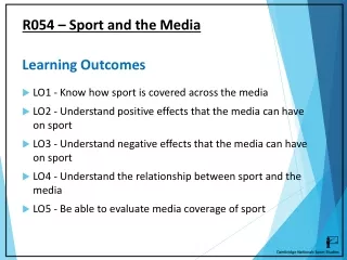 R054 – Sport and the Media