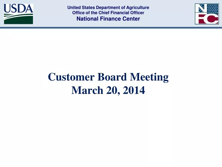 customer board meeting march 20 2014