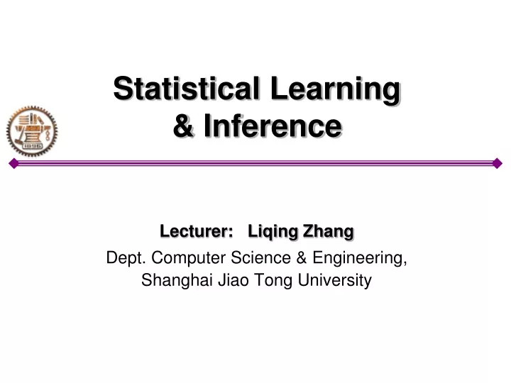 statistical learning inference