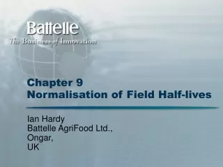 Chapter 9 Normalisation of Field Half-lives