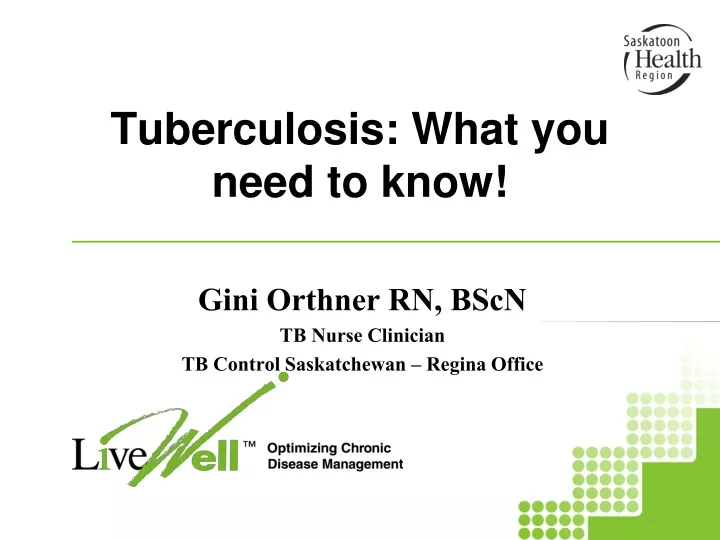 tuberculosis what you need to know