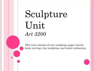 History of Sculpture