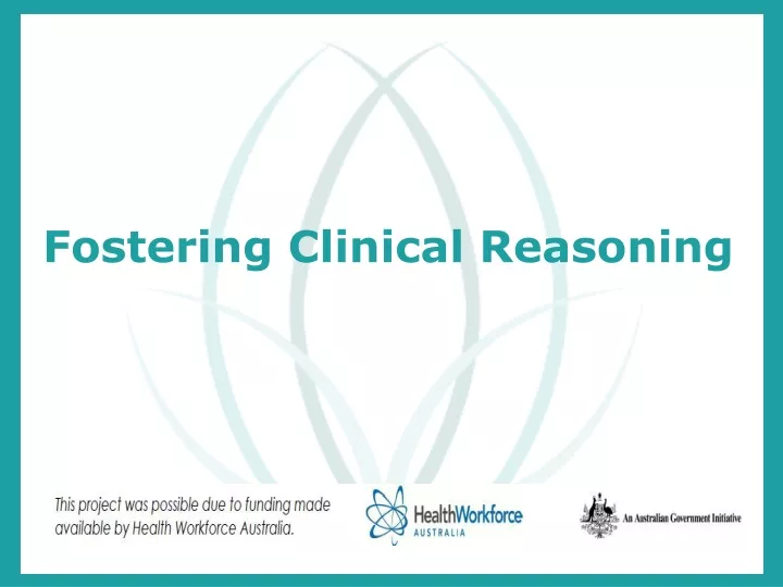 fostering clinical reasoning