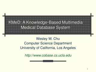 KMeD: A Knowledge-Based Multimedia Medical Database System