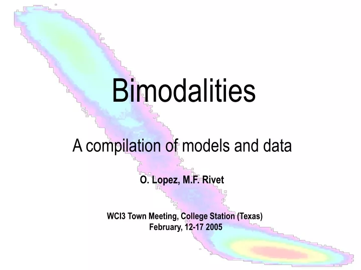 bimodalities