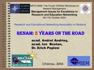 RENAM:  5  years on the road