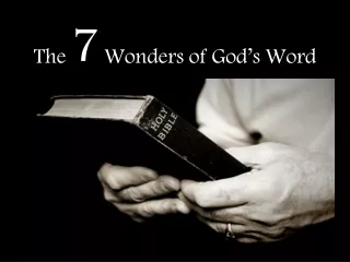 The  7 Wonders of God’s Word