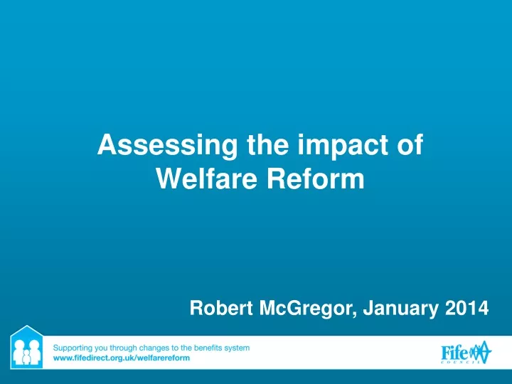 assessing the impact of welfare reform