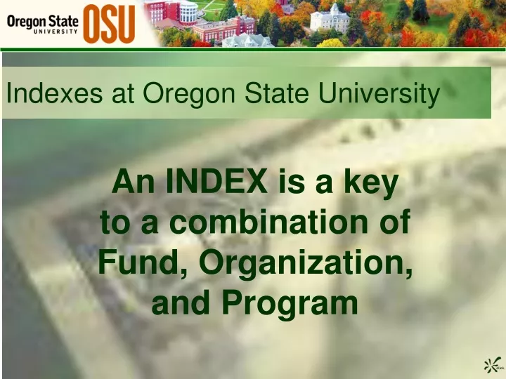 indexes at oregon state university