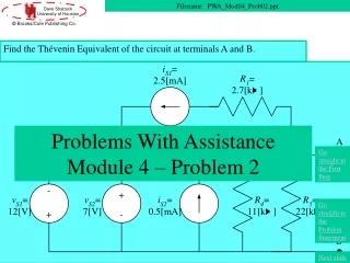 Problems With Assistance Module 4 – Problem 2