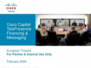 Cisco Capital TelePresence Financing &amp; Messaging