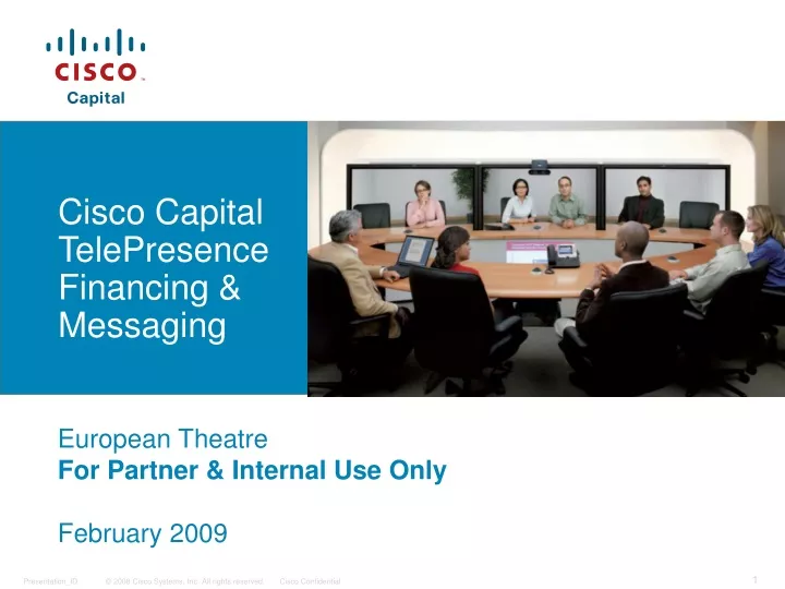 cisco capital telepresence financing messaging