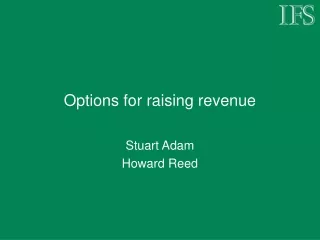 Options for raising revenue