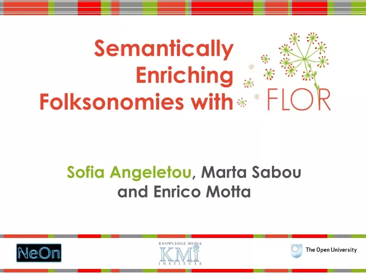 semantically enriching folksonomies with