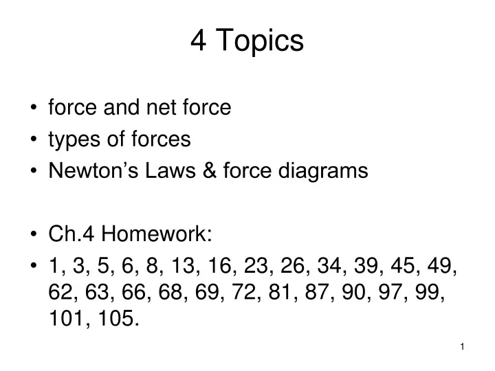 4 topics