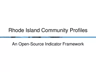 Rhode Island Community Profiles