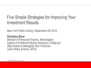 Five Simple Strategies for Improving Your Investment Results