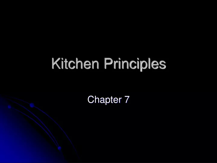 kitchen principles