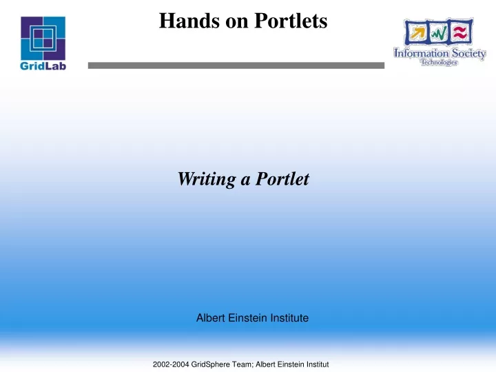 hands on portlets