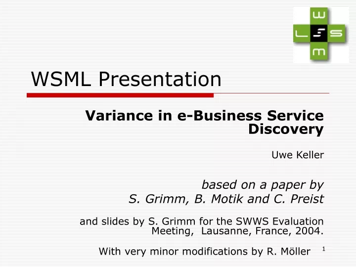 wsml presentation