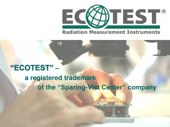 ecotest a registered trademark of the sparing