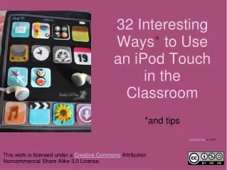 32 Interesting Ways *  to Use an iPod Touch in the Classroom *and tips