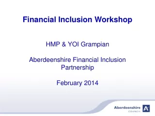 Financial Inclusion Workshop