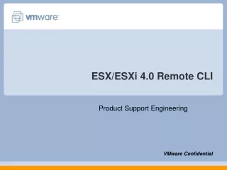 ESX/ESXi 4.0 Remote CLI