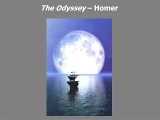 The Odyssey  – Homer