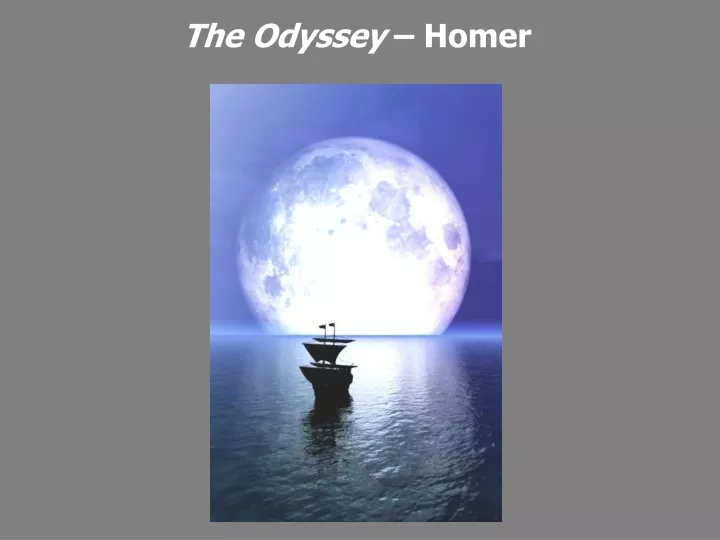 the odyssey homer