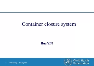 Container closure system