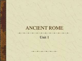 ANCIENT ROME