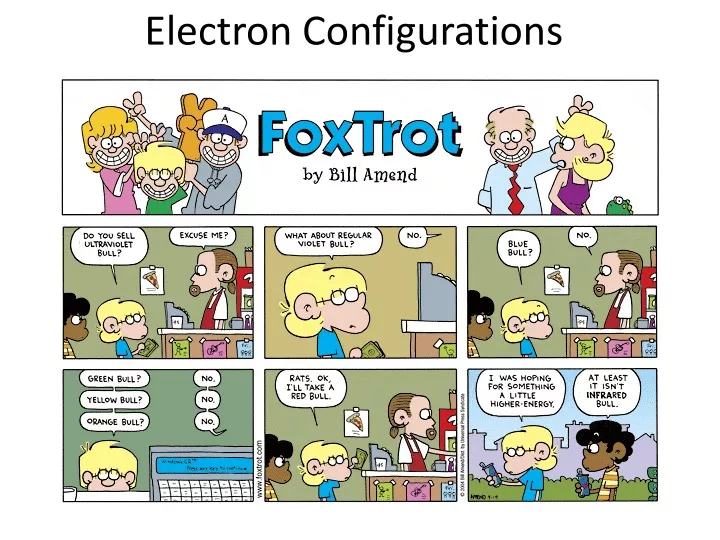 electron configurations