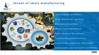 Tenant of smart  m anufacturing