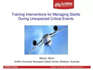 Training Interventions for Managing Startle During Unexpected Critical Events