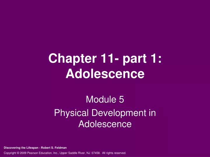 chapter 11 part 1 adolescence