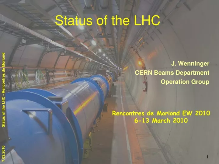 status of the lhc