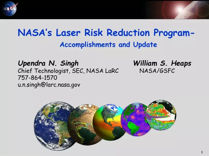 nasa s laser risk reduction program