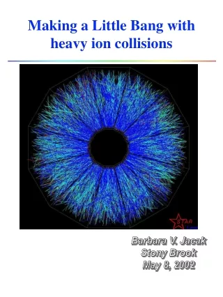 Making a Little Bang with heavy ion collisions
