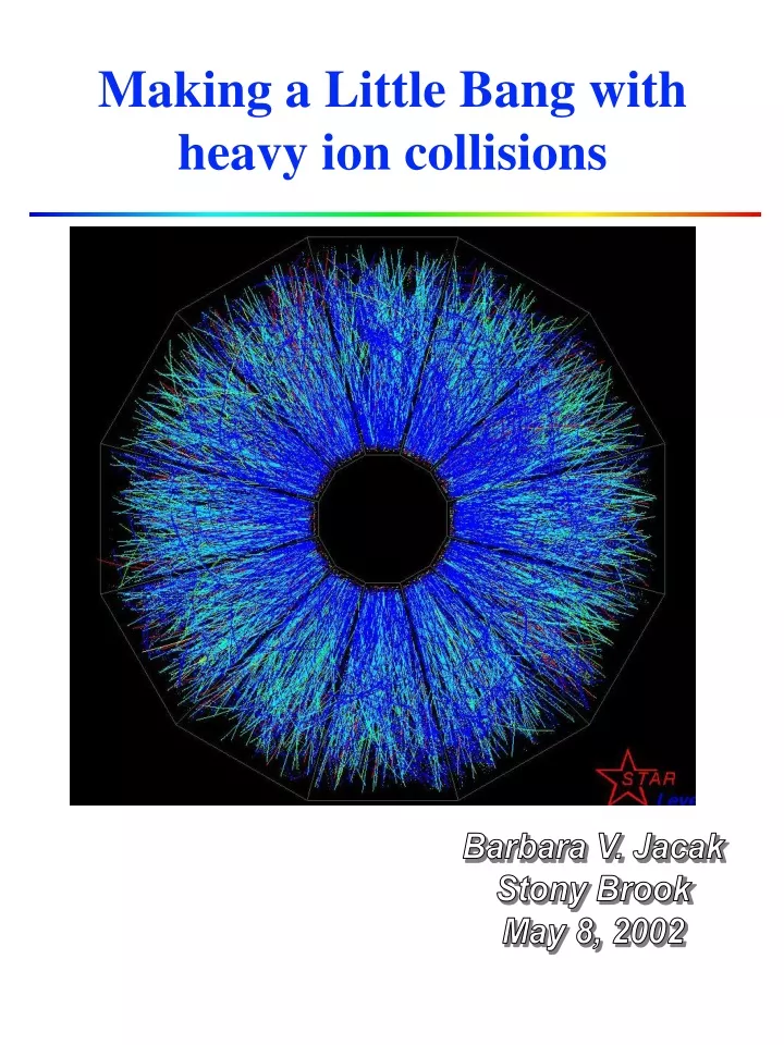 making a little bang with heavy ion collisions