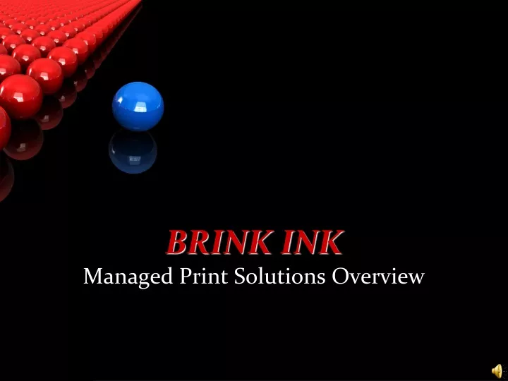 brink ink managed print solutions overview