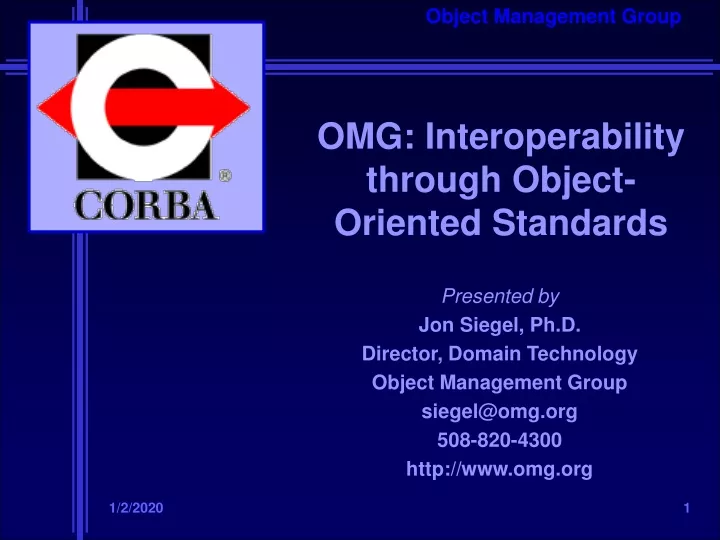 omg interoperability through object oriented standards