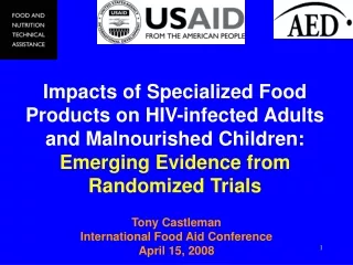 Tony Castleman International Food Aid Conference  April 15, 2008