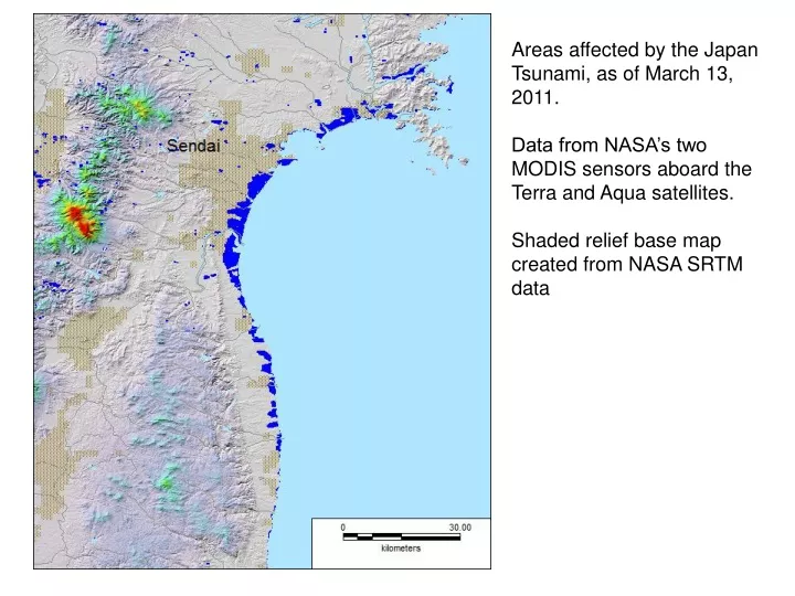 areas affected by the japan tsunami as of march