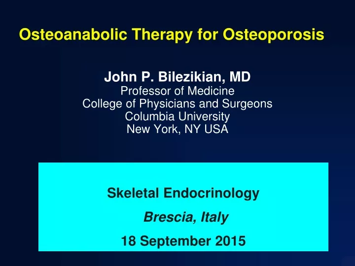 osteoanabolic therapy for osteoporosis