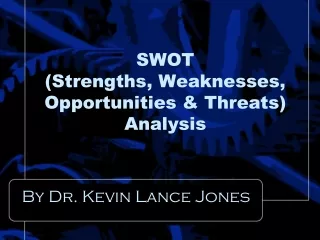 SWOT (Strengths, Weaknesses, Opportunities &amp; Threats)  Analysis